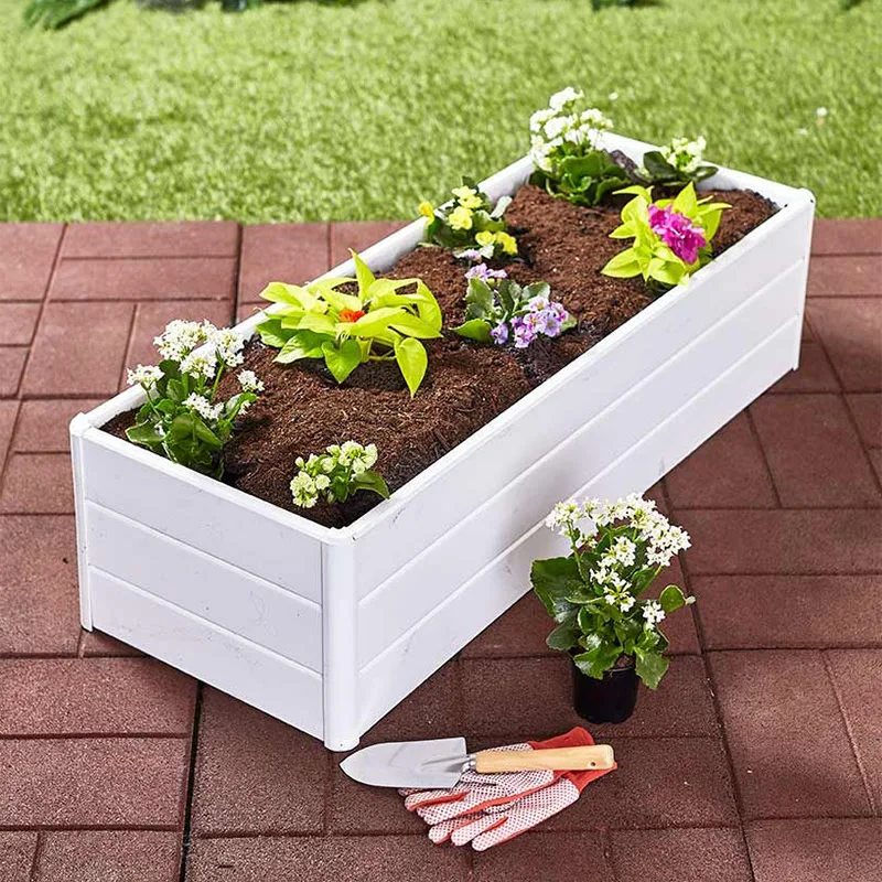 

Factory Manufacturing PVC Vinyl Plastic Garden Pot Flower Box Garden Bed