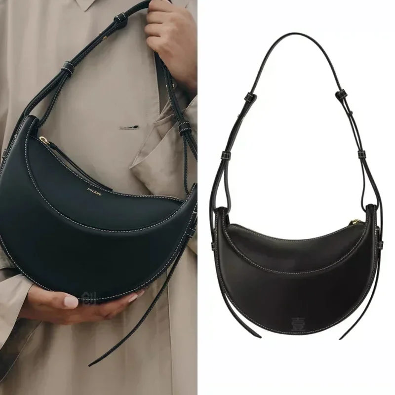 Luxury Top Crescent Bag Pauline Saddle Bag French High end Retro Women's Single Shoulder Underarm Bag Paris Crossbody Bag Gift