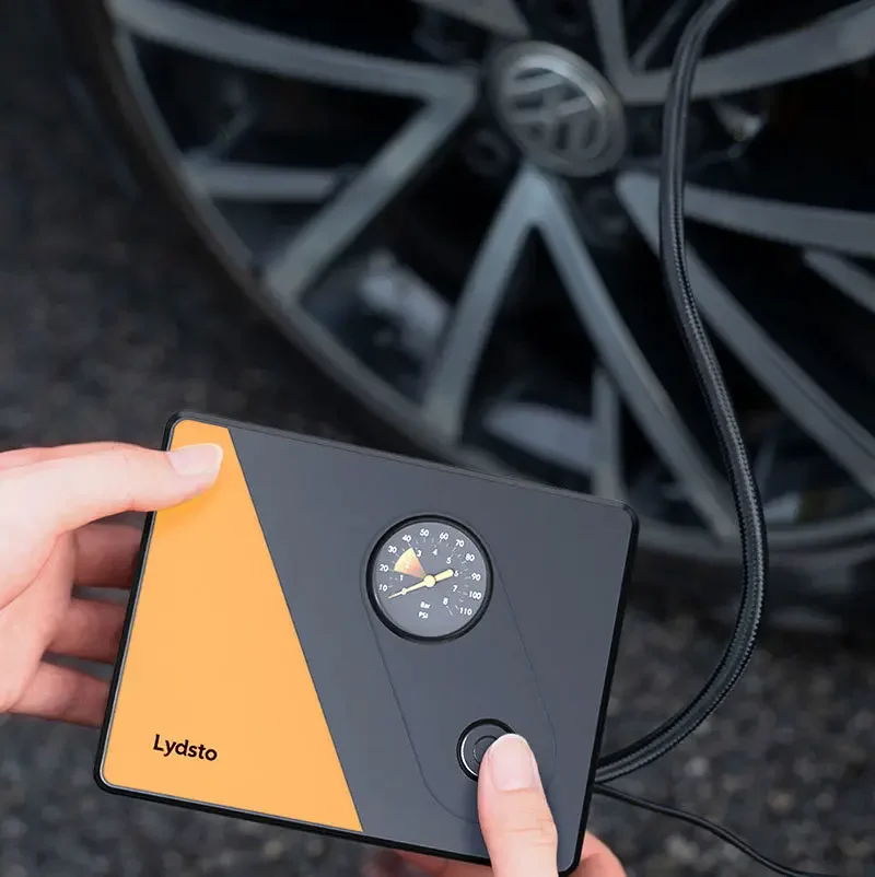Imagem -05 - Xiaomi-bomba Infladora Elétrica Portátil Lydisto 12v 5.5bar Compressor de ar Detecção de Pressão Ajuste para Motocicleta Bicicleta Carro Pneu Bolas