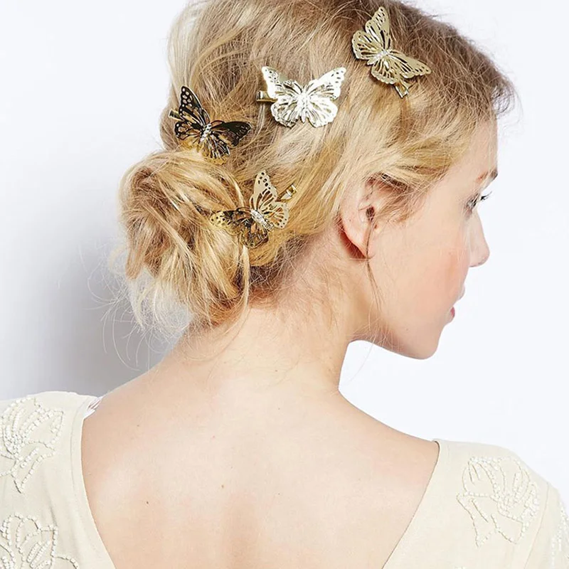1 Máy Tính Rỗng Bướm Tóc Retro Cưới Cô Dâu Barette Kẹp Tóc Cho Bé Gái Mũ Đội Đầu Kẹp Tóc Phụ Kiện Tóc Tạo Kiểu Tóc