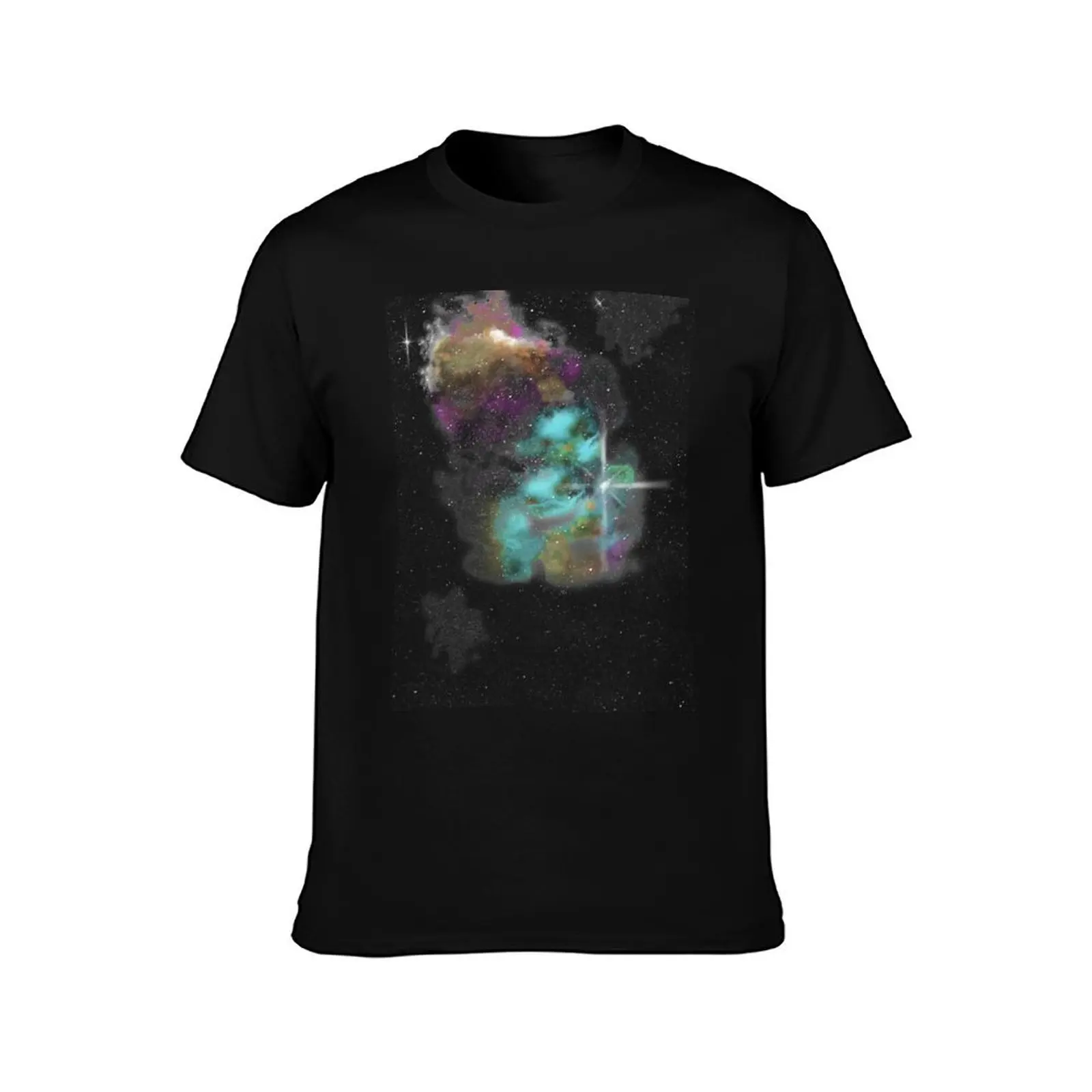 Space Nebula T-Shirt Holiday Casual Short Sleeve Top