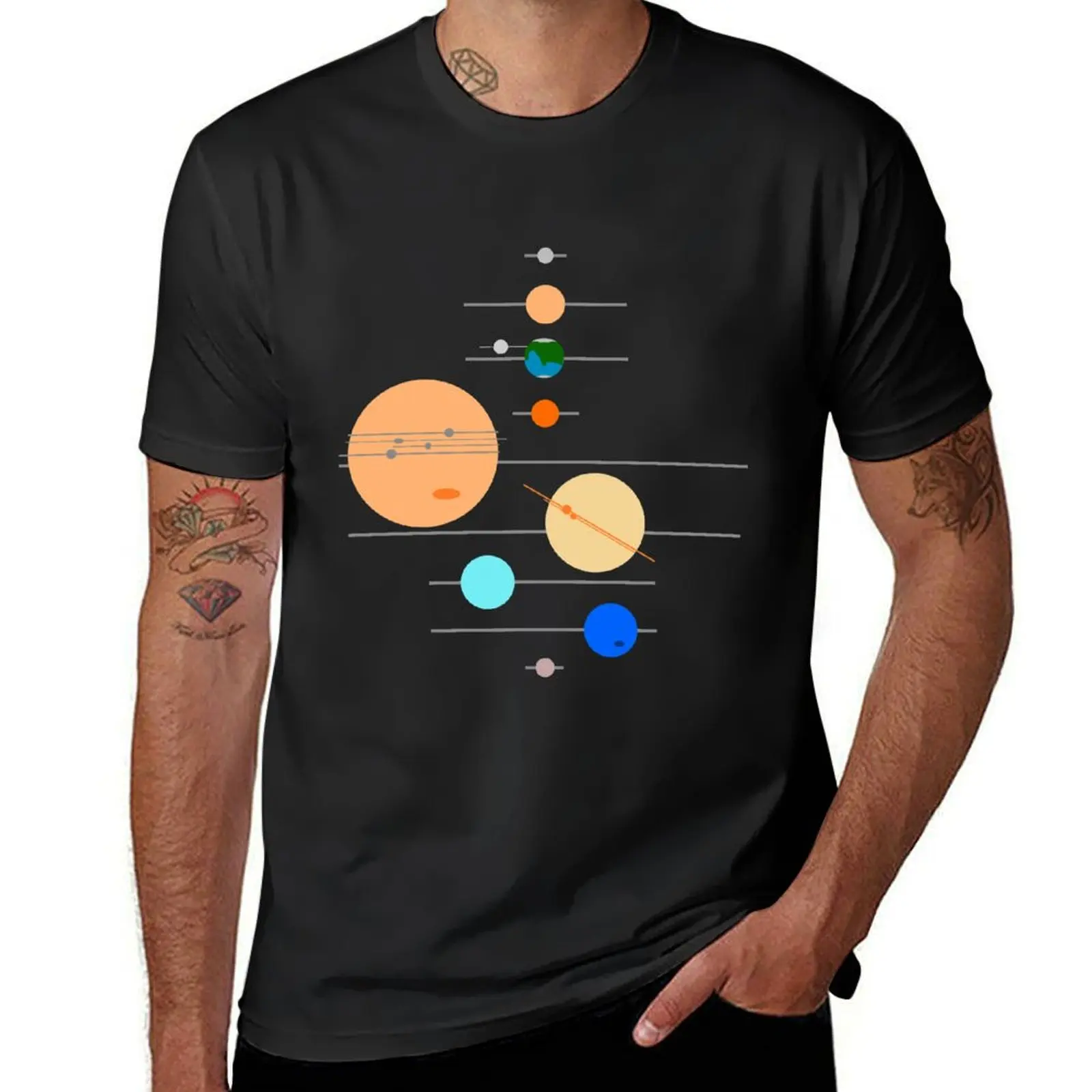 

Solar System T-Shirt blacks sweat quick drying t shirts for men