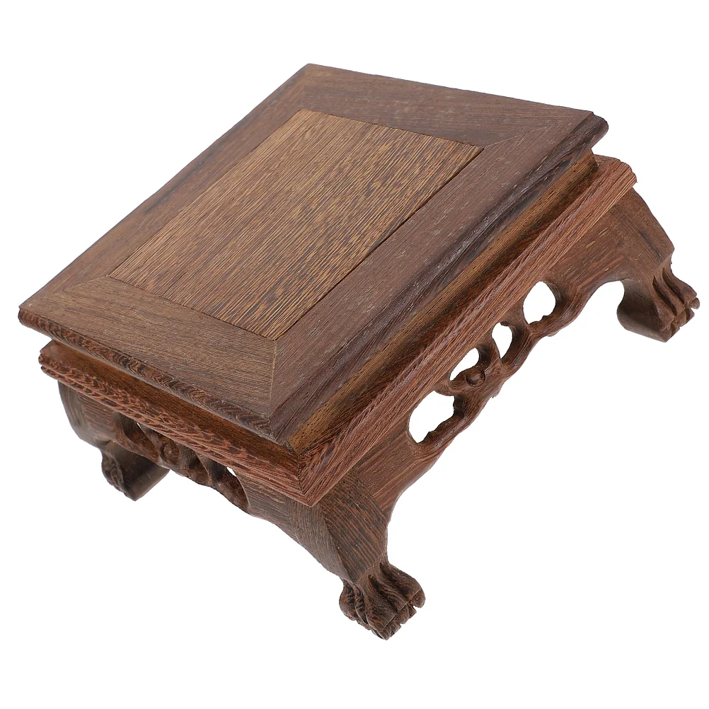 

Handicraft Ornaments Storage Rack Planter Stand for Display Decoration Wooden Holder Decorations Flower Pot