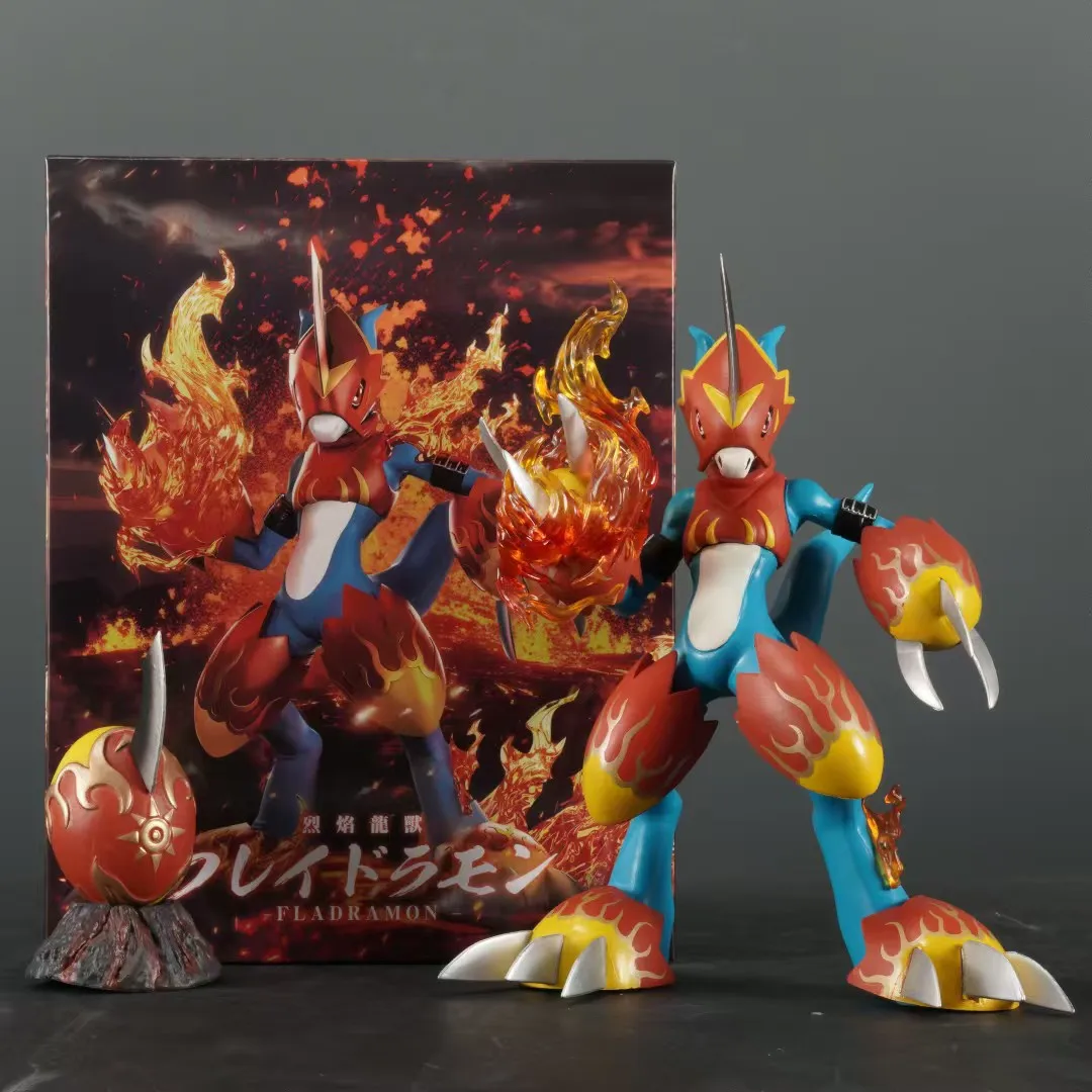 Figura de monstruo Digital de 18cm, figura de Fladramon Gk Digimon, figura de acción coleccionable, decoración de dibujos animados, modelo, juguete para niños, regalo de Navidad