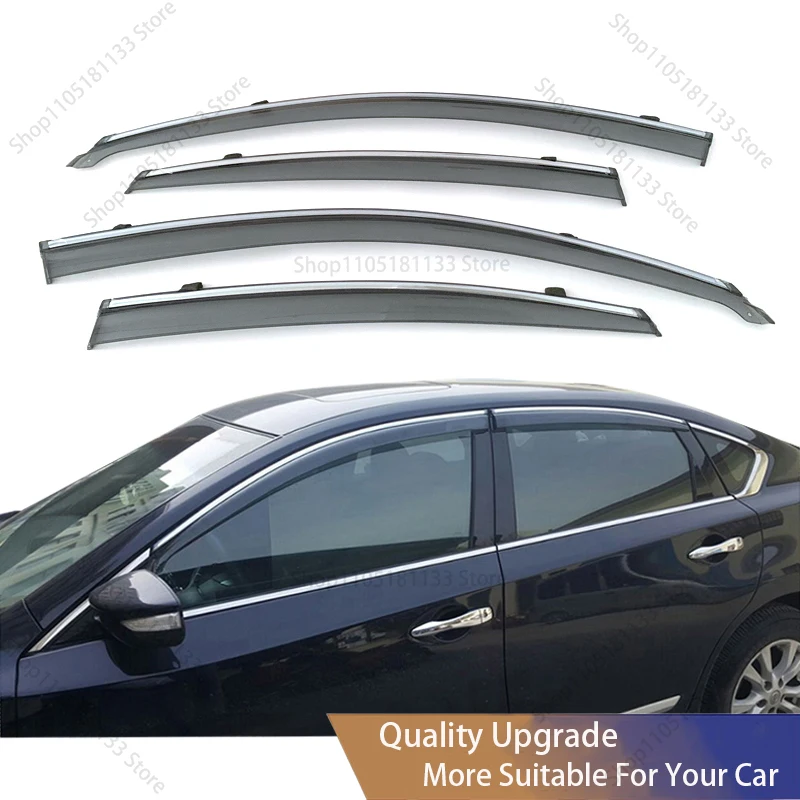 Fits For Nissan Altima 2013 2015 2016 2018 2019 2022 2023 2024 Window Visor Rain Sun Guards Side Vent Deflector