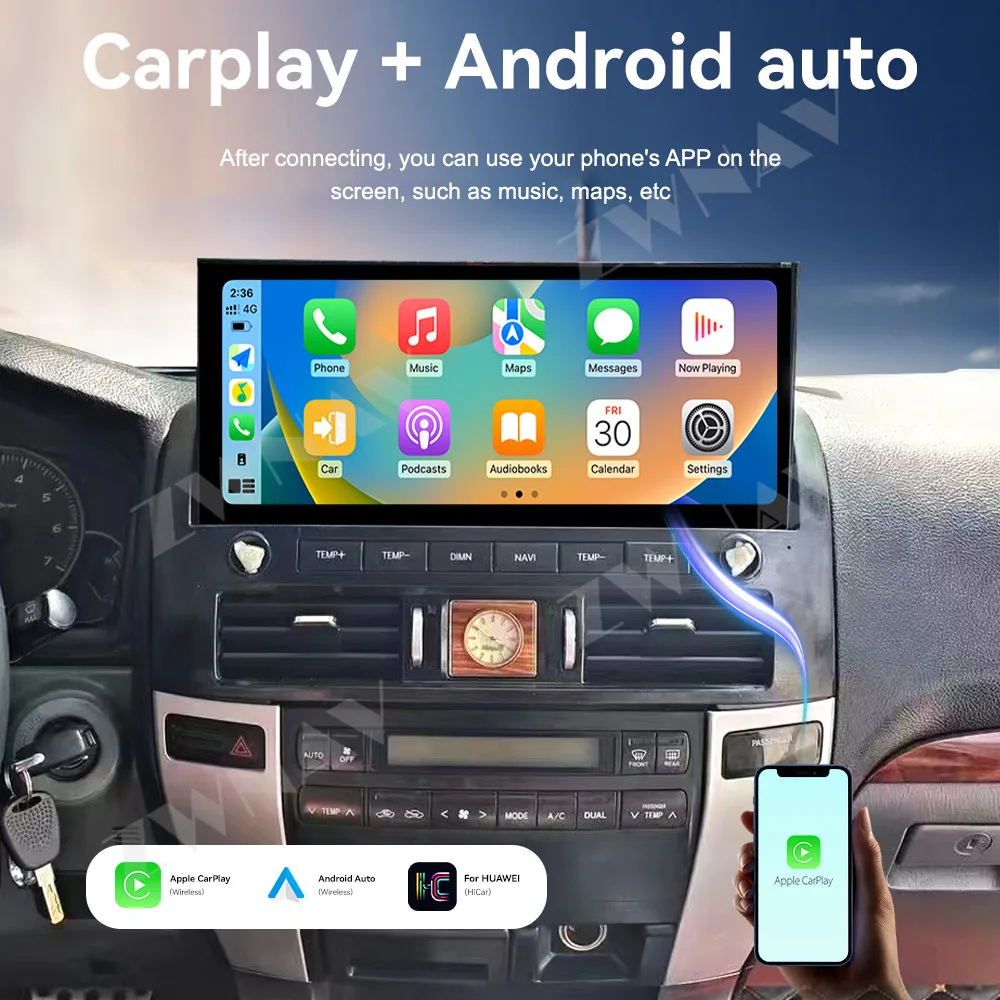 

Update 12.3 Inch Touch Screen Carplay For Toyota Prado 2003-20210 Android 15 GPS Navigation Multimedia Player Auto Stereo Radio