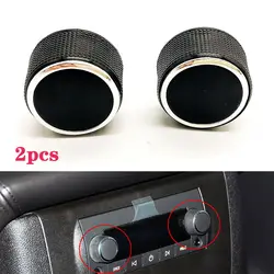 Perilla de Control trasera de Audio y Radio para Chevrolet Cadillac Escalade Enclave Tahoe GMC 2007-2013, embellecedor de botón de aire acondicionado para coche