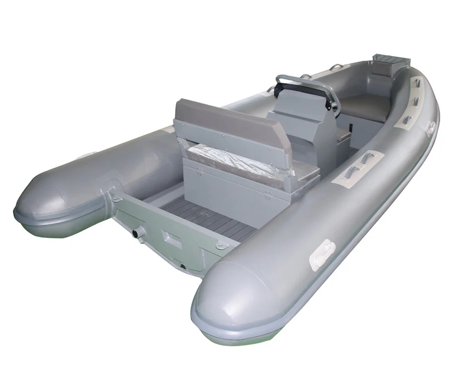 Classic 13.6ft Rhib 420 Aluminum RIB Hypalon/PVC Inflatable Boat For Boat Fishing