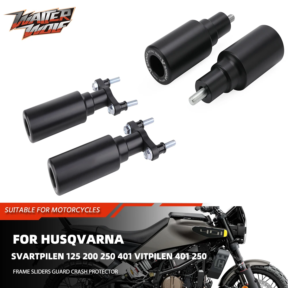 

Ползунки рамы мотоцикла, защита от столкновений для Husqvarna Svartpilen 125 200 250 401 Vitpilen 401 250 125, защита от падения