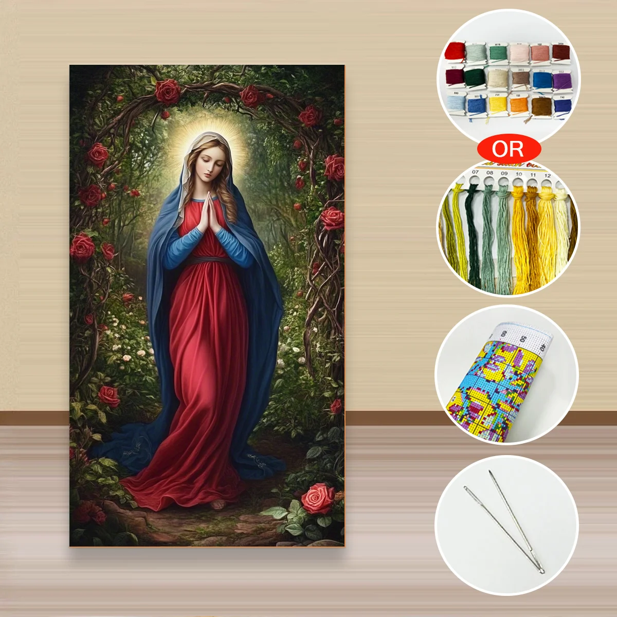 1 Stück 40x70 cm/15,7x27,5 Zoll, 11CT/14CT Kreuzstich-Set, DIY-Valentinstagsgeschenk, Stickerei-Set für Festivals, Landschaften – Detail 4