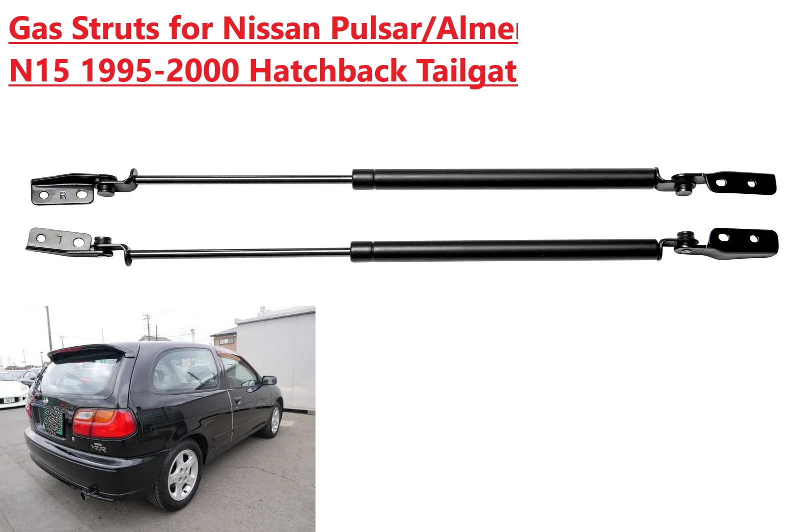 

2xBack Door Stay For 1993-2002 Nissan Pulsar N15/Almera/Sentra/Lucino N15 Rear Tailgate Boot Gas Spring Struts Prop Lift Support