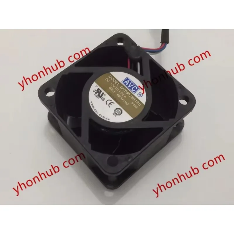 

AVC DV05028B12U P003 P008 DC 12V 1.65A 50x50x28mm Cooling Fan