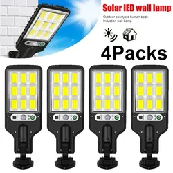 Krachtige LED Solar Outdoor Led Binnenplaats Wandlamp Oplaadbare Menselijk Lichaam Inductie Tuin Terras Garagedeur Straatverlichting