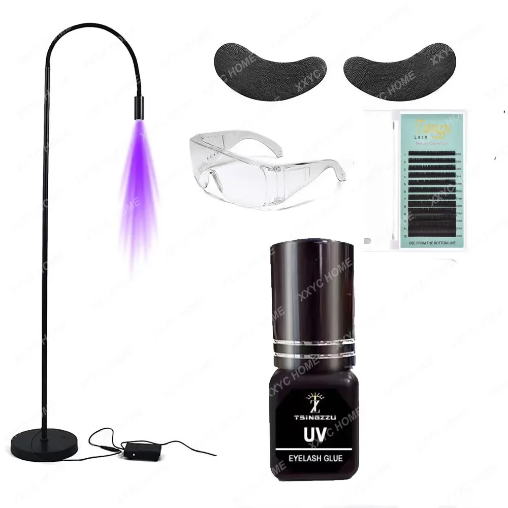 Popular Ultraviolet 5W UV LED Silent Pedal Switch Lamp For Eyelashes Grafting glue extension led UV light