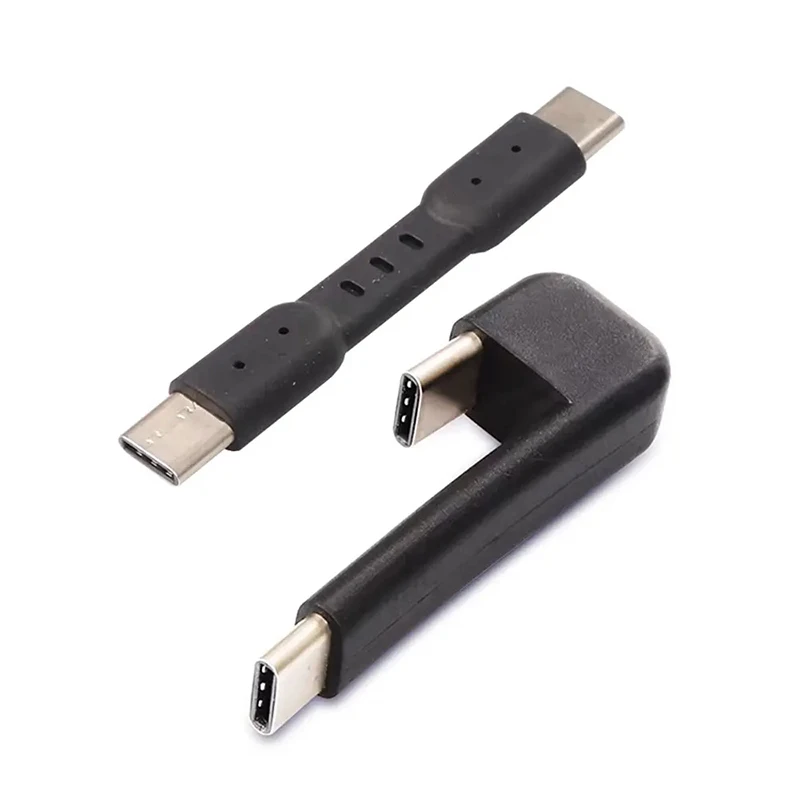 

Type C Male To Male data cable Sound card adapter Connects with Mobile Phone to USB DAC 180 Degree Synchronous Charging Cable ﻿