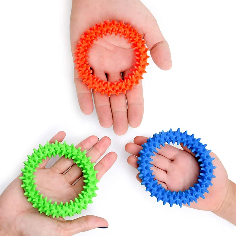 Stekelige Sensorische Armband Flexibele Antistress Ring Fidget Speelgoed Voor Angst Adhd Autisme Ergotherapie Juguetes Para El Estrés