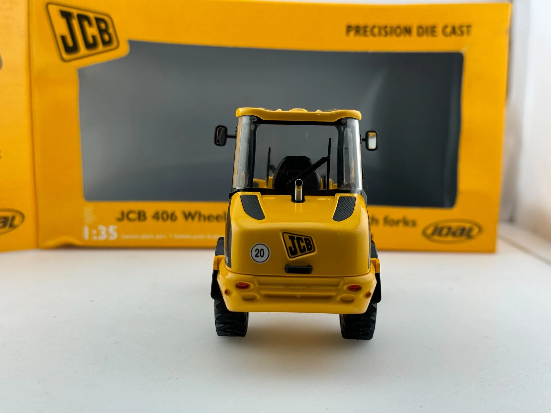 دييكاست JOAL 1/35 مقياس JCB 406 متشعب عجلة نقل مجرفة سبيكة سيارة نموذج تحصيل لعبة هدية تذكارية عرض حلية