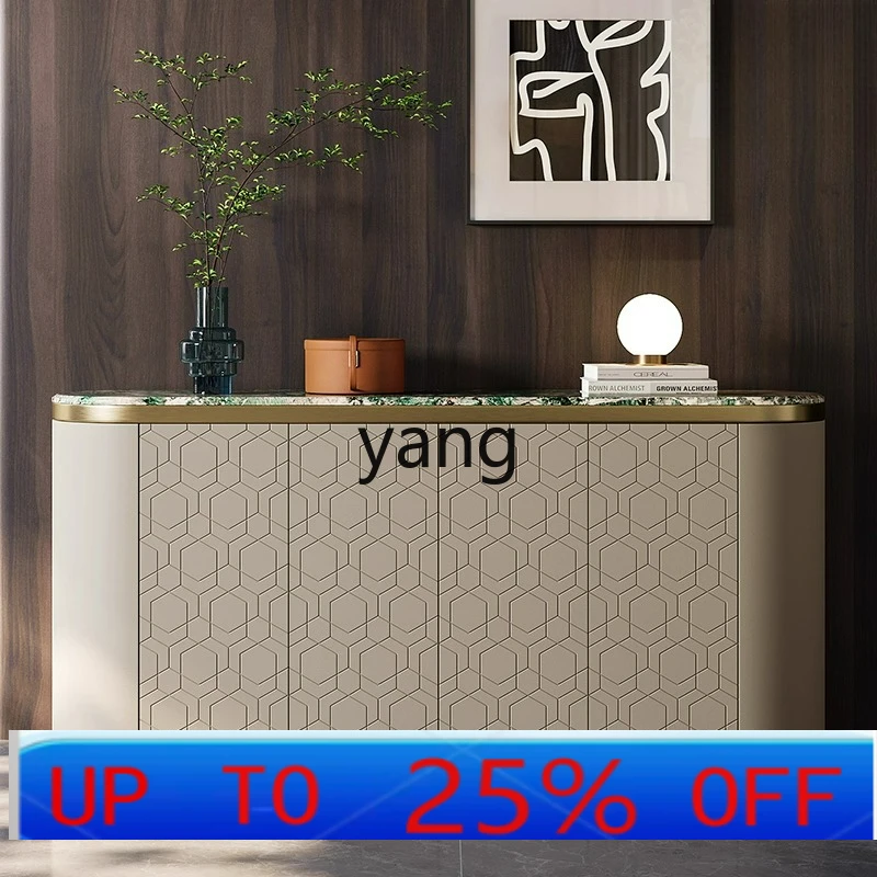 

LH light luxury dining side cabinet storage Italian modern marble restaurant senior entrance shoe cabinet