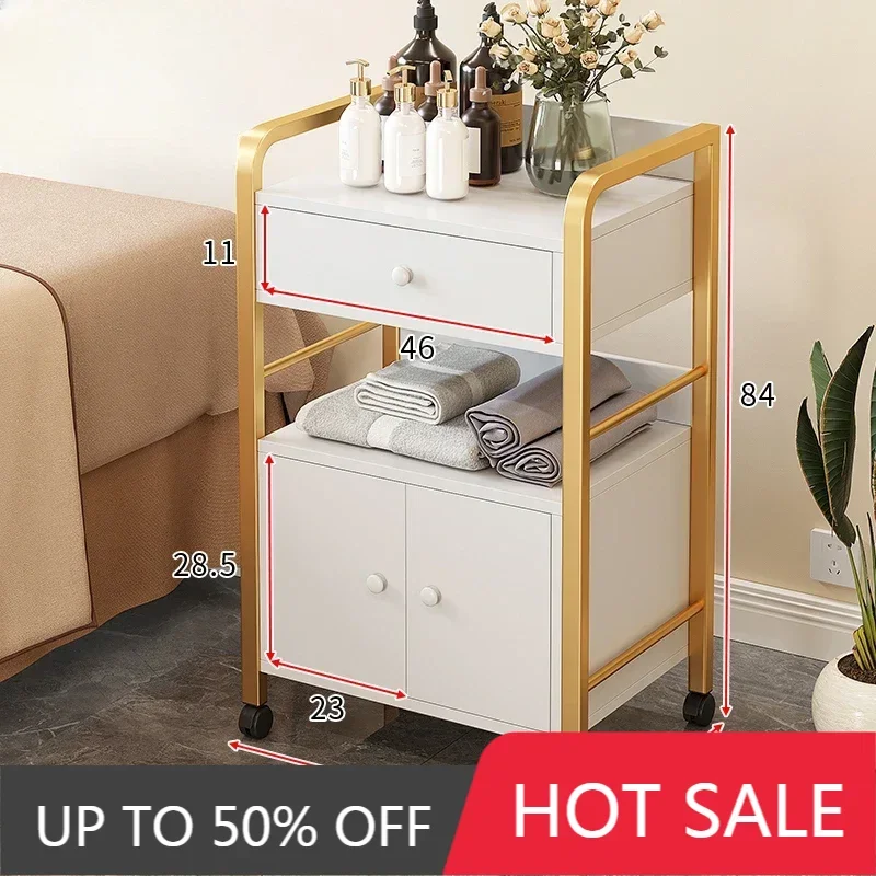 

Hair Dressing Trolley Dental Cart Nail Salon Furniture Stroller the Beauty Auxiliary Nails Folding Trolleys Tools Cosmetics Spa