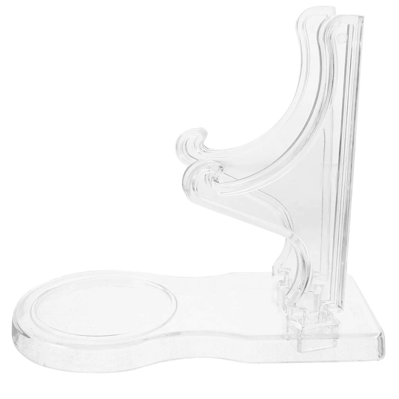 

Plate Holder Transparent Plastic Display Stand For Tea Cups Saucers Decorative Tiered Tray For Home Kitchen Coffee Shop