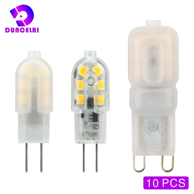 10PCS/LOT G4 G9 LED Bulb 3W 5W Light Bulb AC12V 220V LED Lamp SMD2835 Spotlight Chandelier Lighting Replace 20w 30w Halogen Lamp