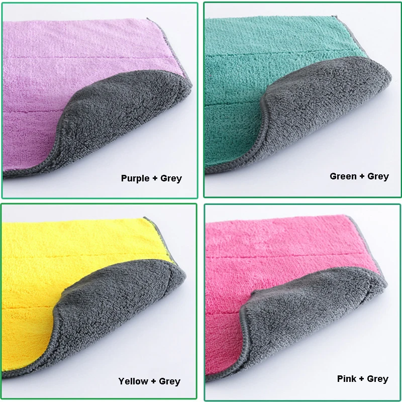 Бытовая кухонная салфетка для чистки посуды из микрофибры, водопоглощающая, для удаления масляных пятен, двухсторонняя, бытовые тряпки для пыли