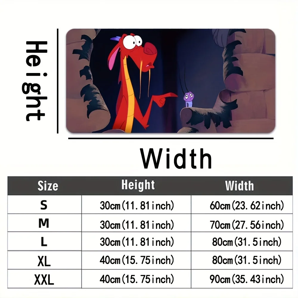 لوحة ماوس ديزني مولان وماوسو، قطعة واحدة كبيرة غير قابلة للانزلاق للألعاب والمكتب، هدية مثالية للهالوين/عيد الميلاد o #3