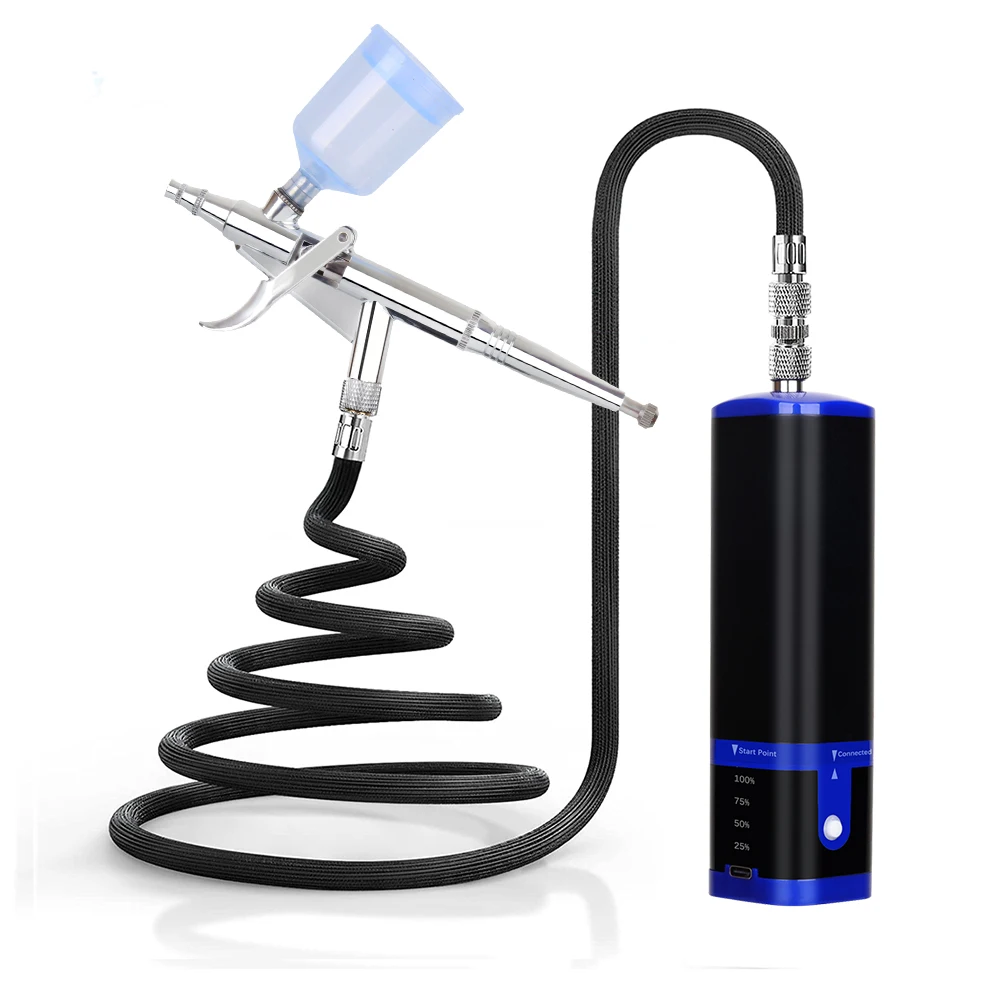 Replace Battery Cordless Airbrush for Cake Decorating Nail Art Design Air Brush Tattoo Compressor