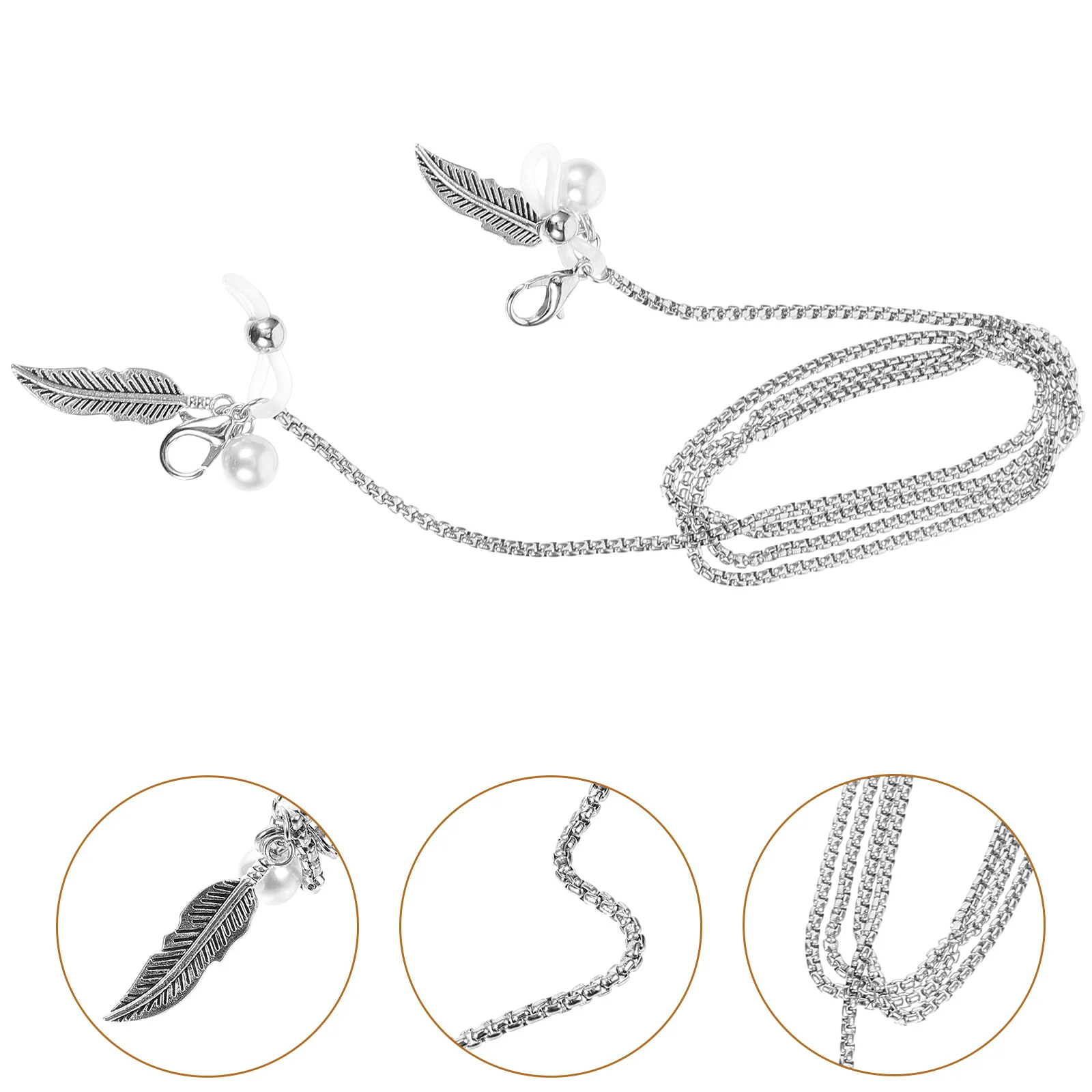 

Eyeglasses Eyeglasses Steel Anti-Lost Glasses Holder Sunglasses Chain For Women Neck Lanyard Sunglass Chain Accessory
