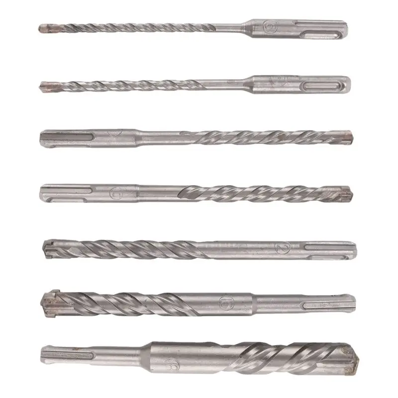 

Набор сверл для перфоратора SDS Plus AB46-7 (4-зубчатые), для бетона, кирпича, блоков, камня, кладки и гранита