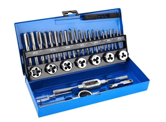 

40-компонентный стоматологический набор, ручной набор инструментов для нарезания резьбы, комбинированное сверло для нарезания резьбы, гаечный ключ