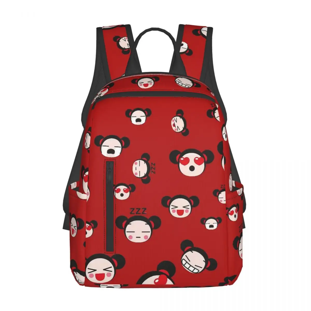 

Рюкзак Pucca с героями мультфильмов, рюкзак большой емкости, детская сумка для книг, школьная сумка, сумки на плечо для мужчин и женщин