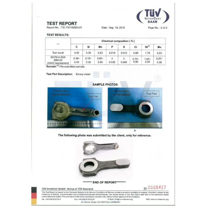 Forged Conrods for Volvo B230 engines Pleuel Con Rods Rod ARP 2000 Bolts 152mm Connecting Rod Floating EN24 TUV Crankshaft Pin