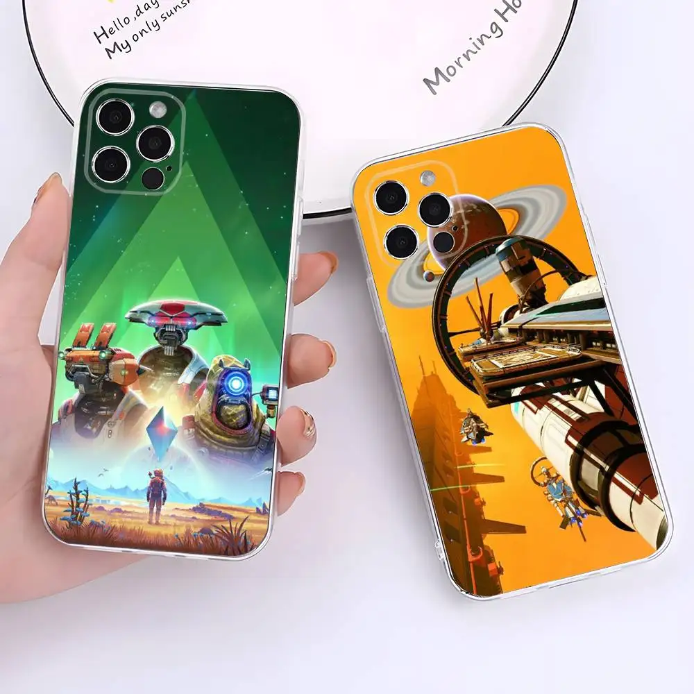 

No M-Man S-Sky Voyagers Phone Case For iPhone 17,16,15,14,13,12,11 Pro,Max,Plus,X,XS,XR,SE4,E Mini Transparent Soft Cover