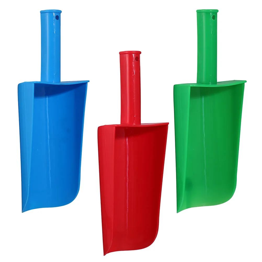 3Pcs Kids Sand Shovel Plastic Set Easy Grip Beach Scoop for Digging Sand Outdoor Summer Play Enhances Creativity
