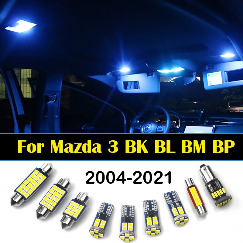 

For Mazda 3 BK BL BM BP 2004 - 2008 2009 2010 2011 2012 2013 2014 2015 2016 2017 2018 2019 2020 2021 Car LED Lights Accessories