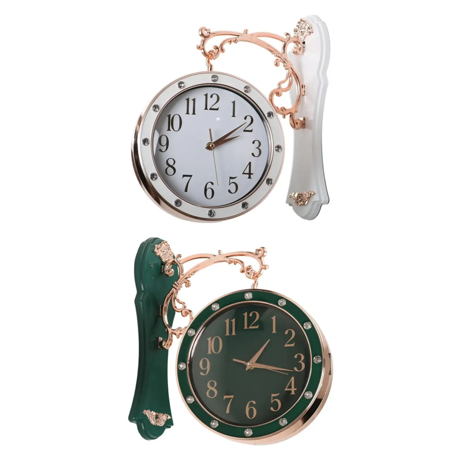 

Двусторонние настенные часы, реквизит для фотосъемки, часы на батарейках для новоселья, кабинета, спальни, поезда, сада