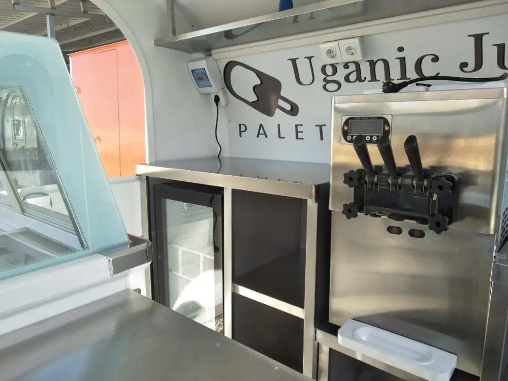 2025 Netherlands Standard Commercial Food Trailer Cart School Food Truck Van With Stocks For Shipping