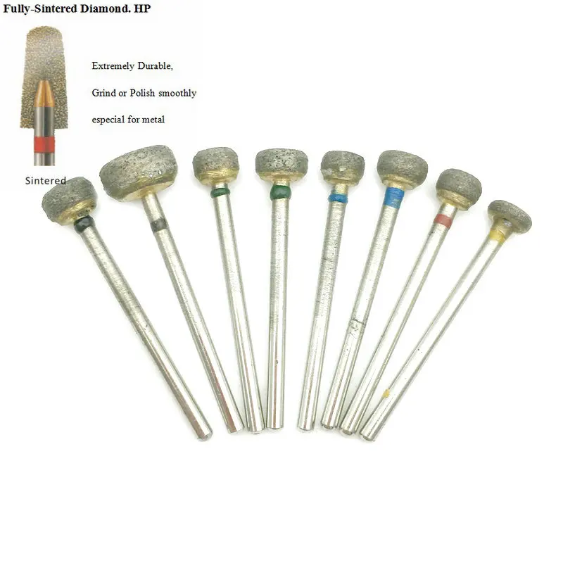 1pc Universal Fully Sintered Diamond Burs Dental Lab Tool Trimming Drill for Metal and Jewellery Dentistry Instrument