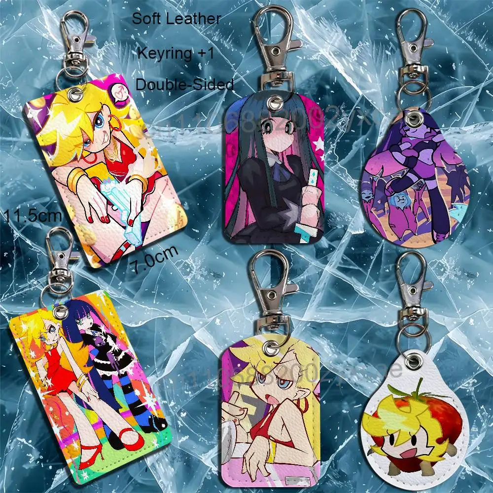

Blonde Sister Panty Stocking Card Holder Keychain Key Ring Door Lock Access Protective Case For Security Gift