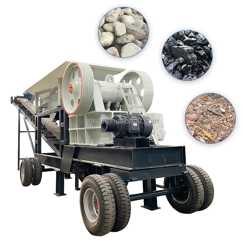 Hot-selling Mobile Jaw Crusher 220*350 Mobile Mining Machine Quarry Stone Mining Machinery