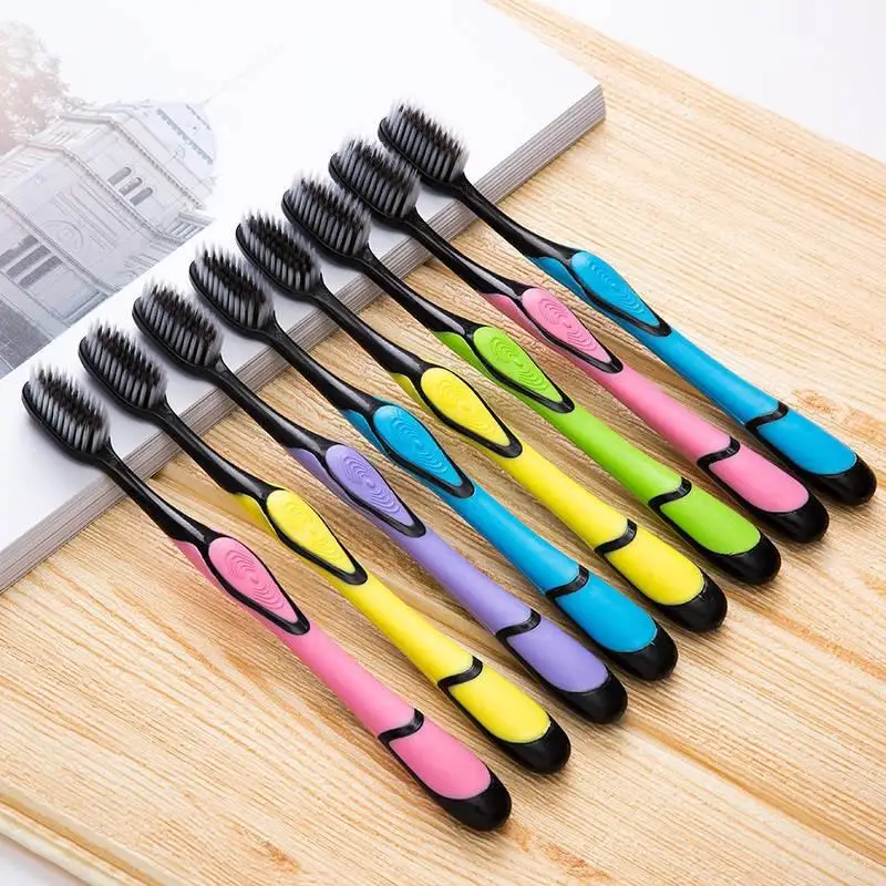 Small Round Head Adult Toothbrush 5/10Pcs Soft Bristles Individually Wrapped for Home Travel Oral Hygiene