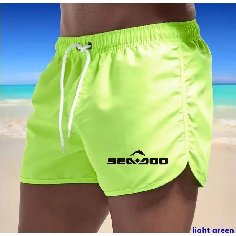 Summer Sea Print Casual Men's Boardshorts Breathable Beach Shorts for Fitness Sports Comfortable Short Pants
