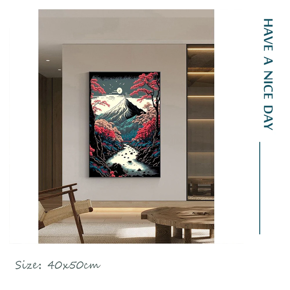 CHENISTORY Paintings By Number For Adults Landscape On Canvas DIY Crafts Kits For Adults Home Decor Personalized Unique Gift