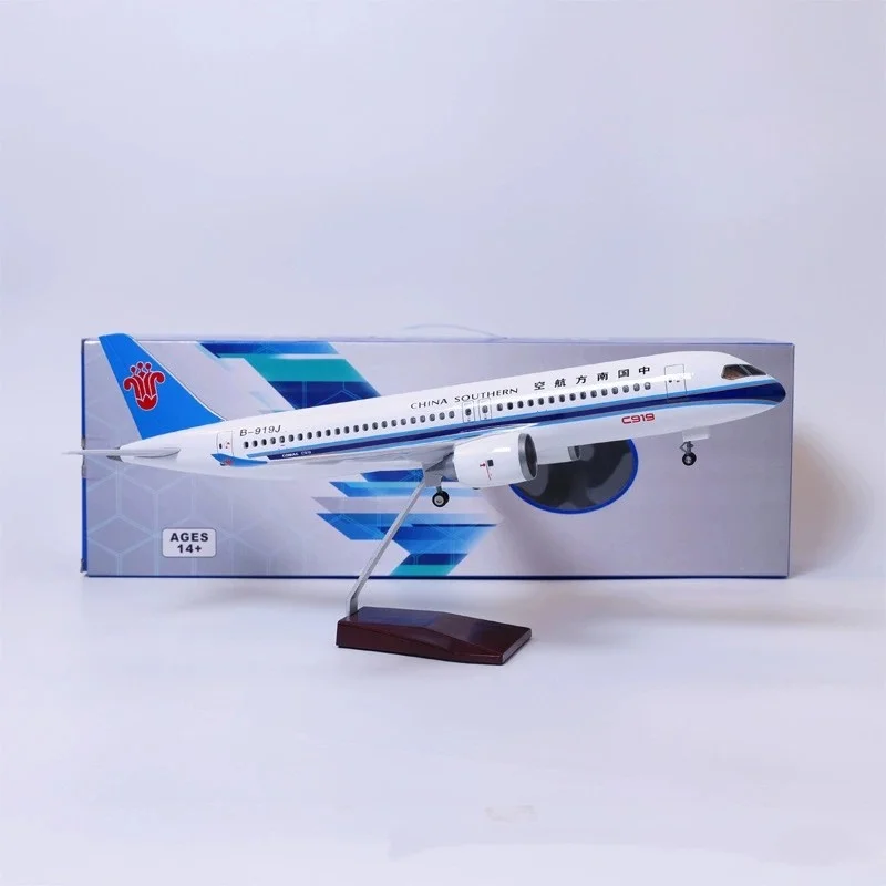 

47CM Scale Model Child Toy Plane C919 China Southern Airlines Collectible Miniatures Resin For Collections And Displays Gift By
