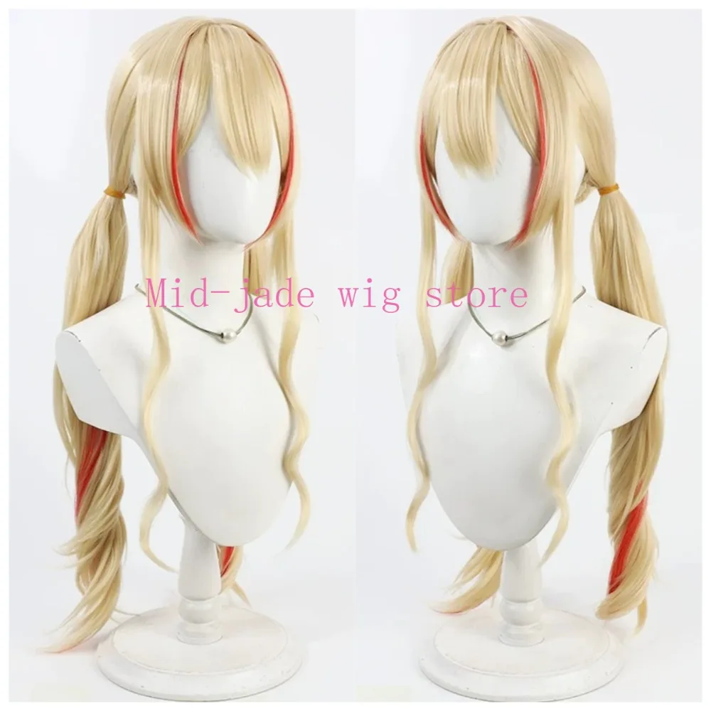 Anime Miri Puyu Cosplay Wig Realistic Scalp Highlight Hair for Valentine Game Festival and Stage Performance