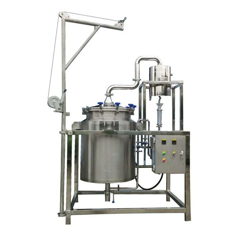 

Stainless steel plant essential oil hydrosol extraction equipment JYT500 energy-saving and environmentally