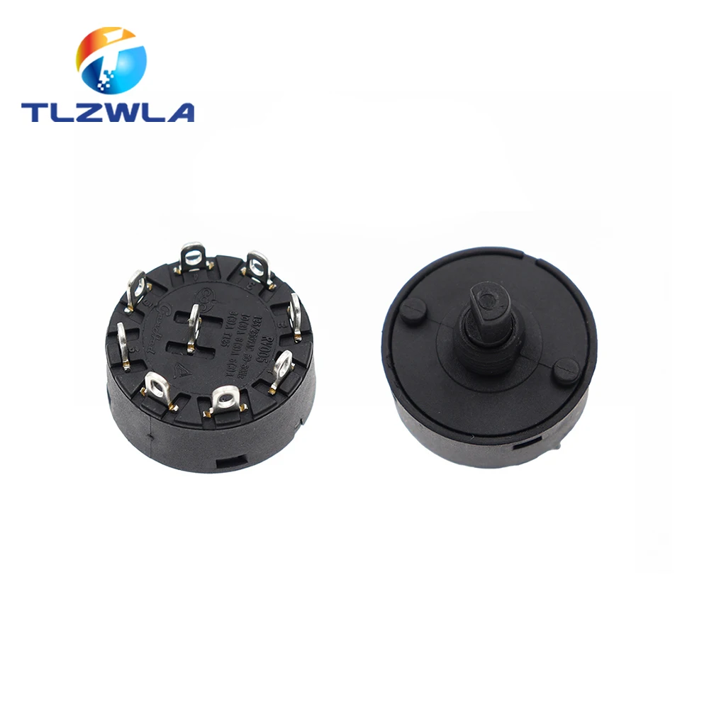 Knob Switch 6A 2/3/5/6/7/8 Position Rotary Switch 3/4/6/7/8/9Pin Electric Oven Power Switch Heater Temperature Control Switch