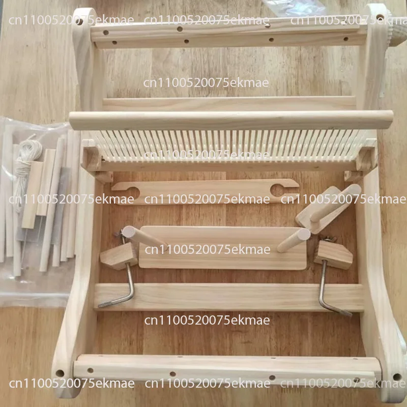 DIY Solid Wood Loom, Multifunctional Weaving Spinning Wheel, Handmade Wool Tapestry Production