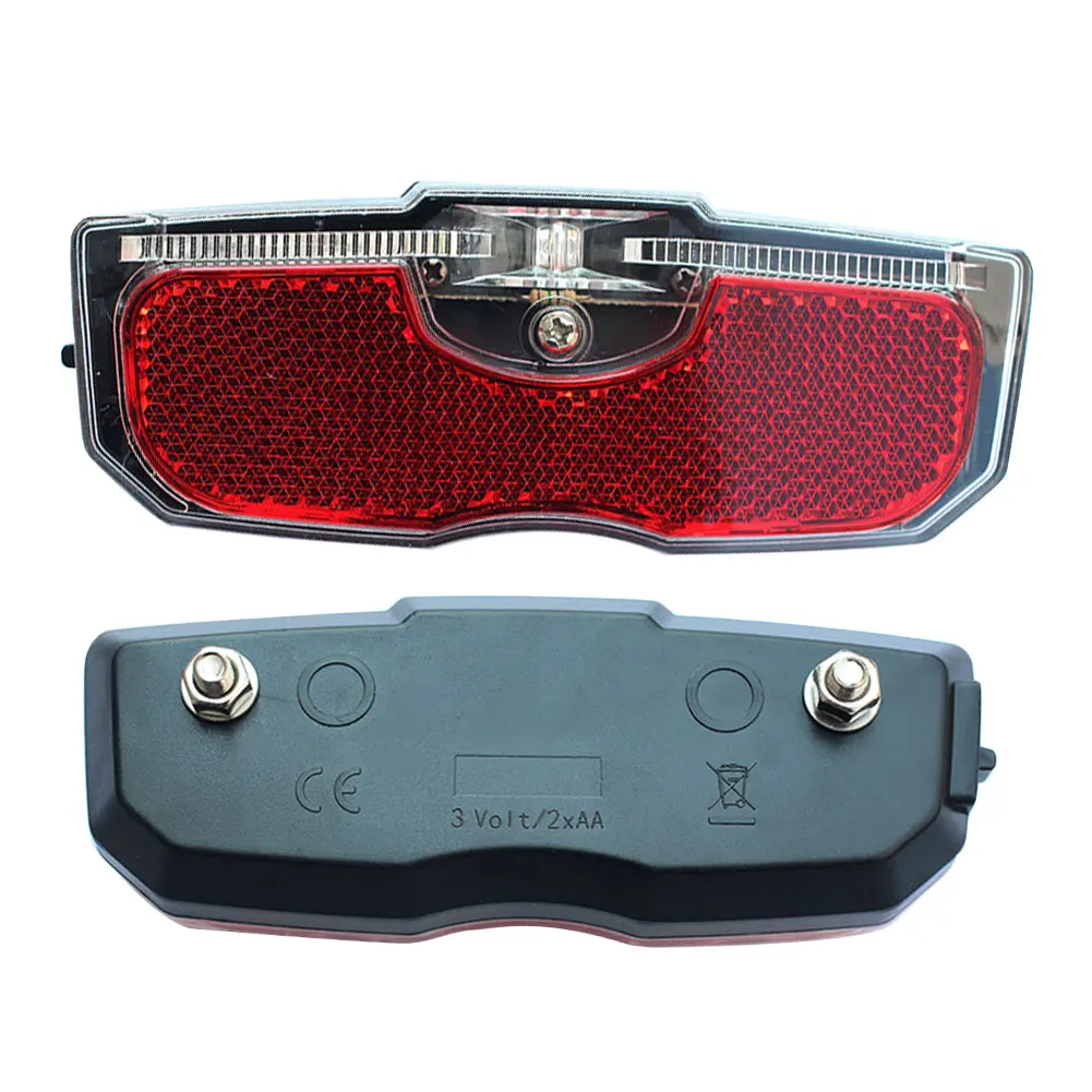 LED Mountain Bike bagagem cremalheira luz, impermeável bicicleta traseira assento Reflective Taillight, noite equitação segurança aviso refletor